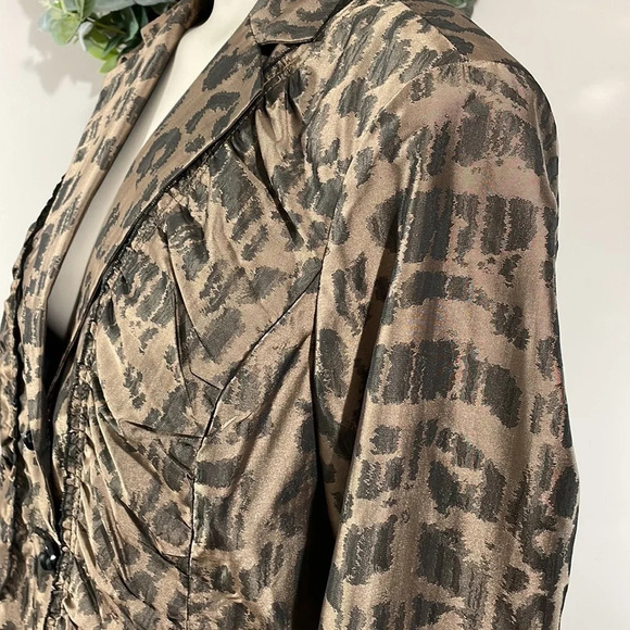 NWOT Chico’s Lady Leopard Layla Jacket Blazer US M/8 (Chico’s 1) - Picture 7 of 16